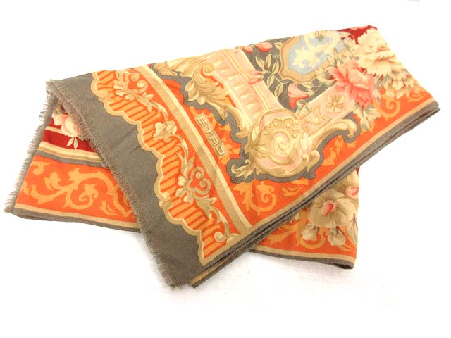 高品質，安い エトロ ETRO ストール 花柄 シルク混 マルチカラー /EK(エトロ)｜売買されたオークション情報、yahooの商品情報をアーカイブ公開 - オークファン その他