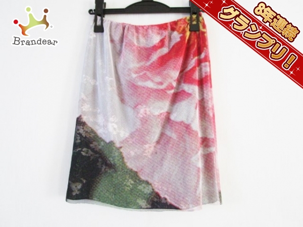 ヴィヴィアンタム VIVIENNE TAM ボトムス スカート サイズ0 XS レッド×マルチ レディース チュール 美品