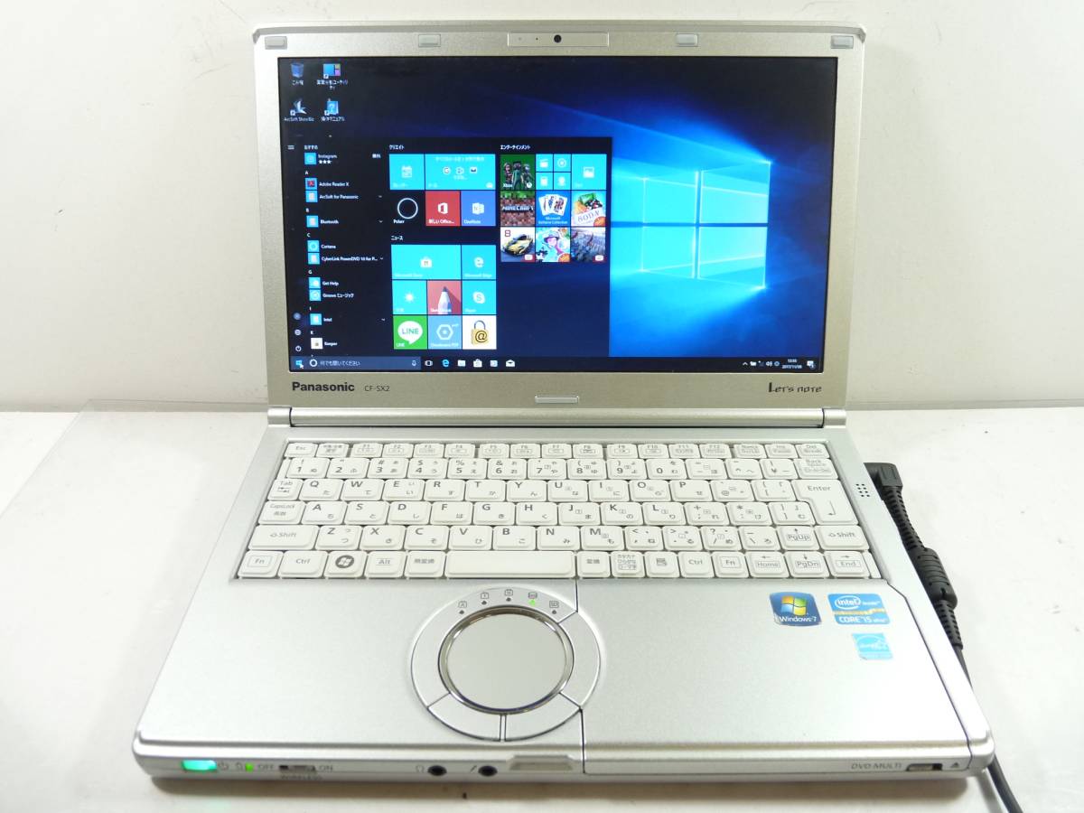 Panasonic CF-SX2JDHYS Core i5 3320M 2.6GHz/8GB/500GB 10Pro 7Pro Bluetooth webカメラ 8190H