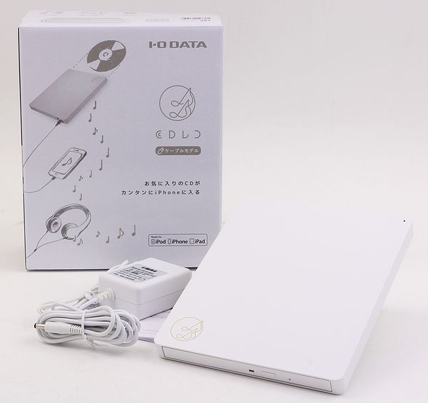 超美品■I-O DATA iPhone iPad iPod CD取込 iOS専用/Lightning接続 「CDレコ」 CDRI-L24I