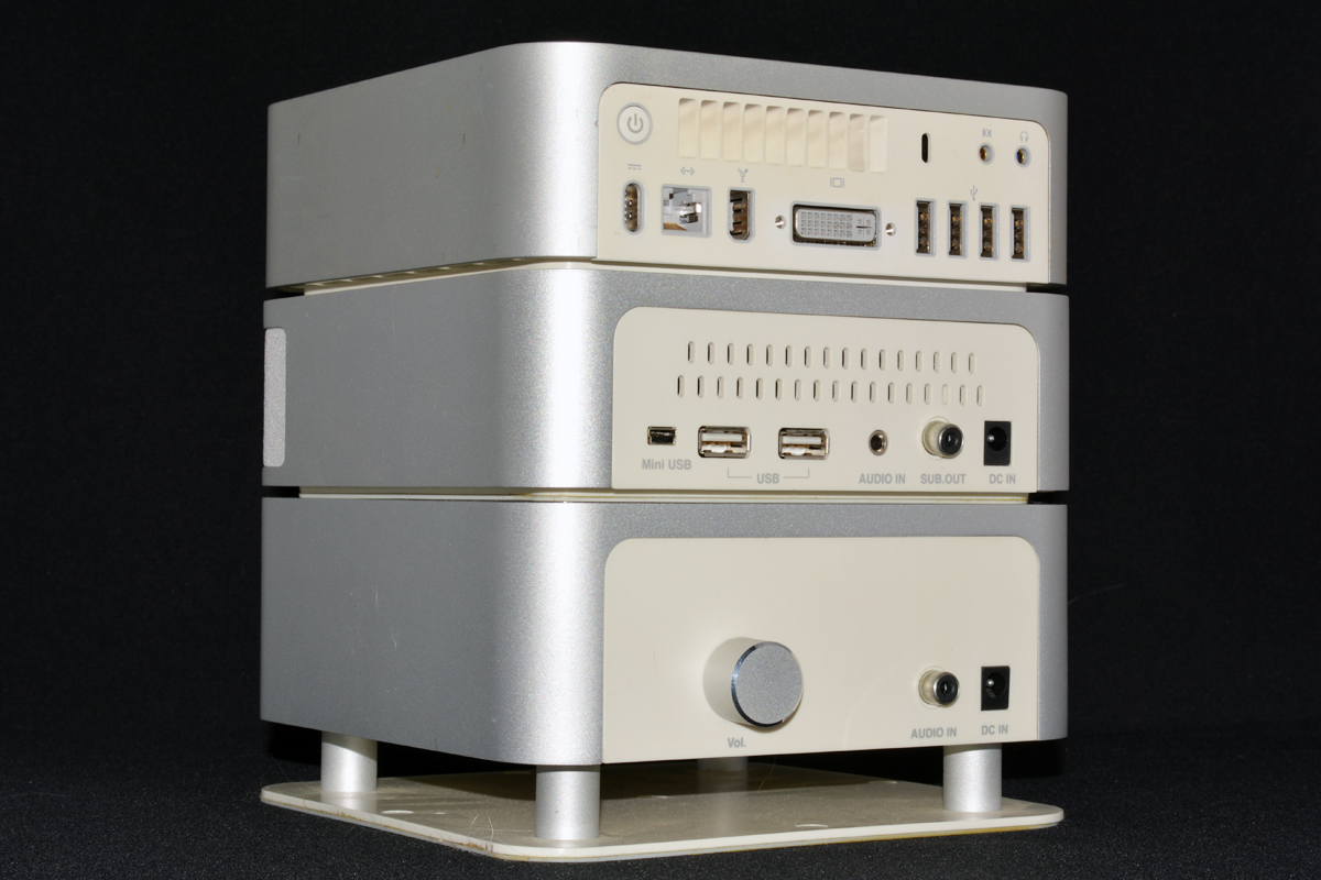 Apple Mac mini 1.83GHz Intel Core Duo / アンプ＆スピーカーシステム
