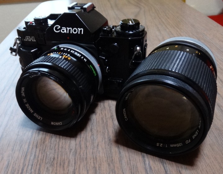 Canon キャノン A-1 フィルム一眼レフカメラ レンズ2本付き Canon | A