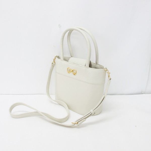 ハナエモリ HANAE MORI ハンドバッグ ショルダー 2WAYバッグ リボン 