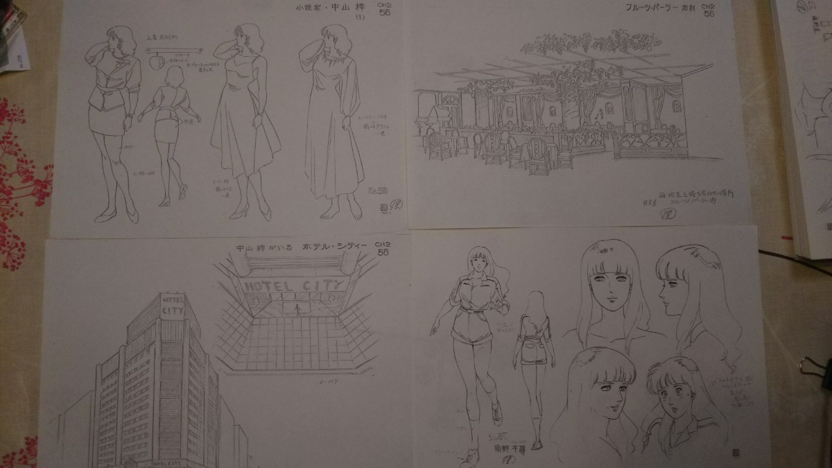 シティーハンター2☆制作資料 大量450枚！スタッフ用設定資料 絵
