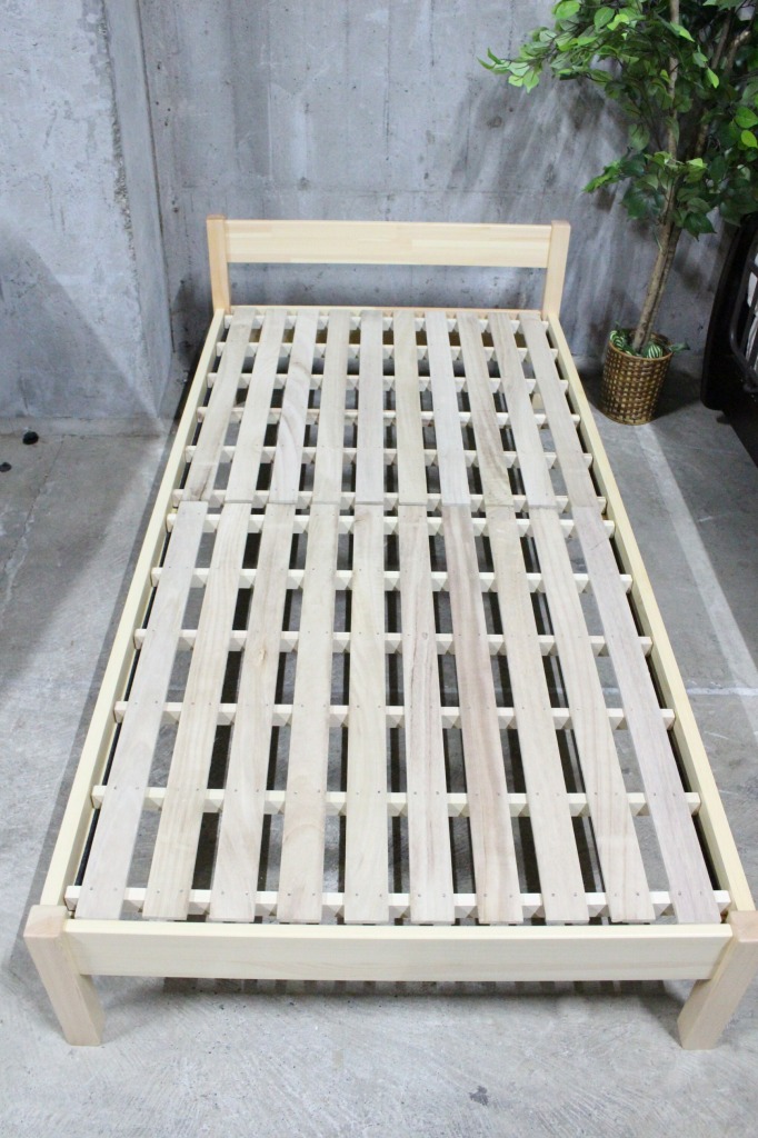 浜松市引き取り歓迎☆良品計画 無印良品 パイン材ベッド シングル