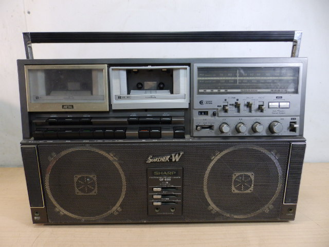 ☆ヴィンテージ SHARP シャープ 大型 ラジカセ GF-888！K2955-140 大型