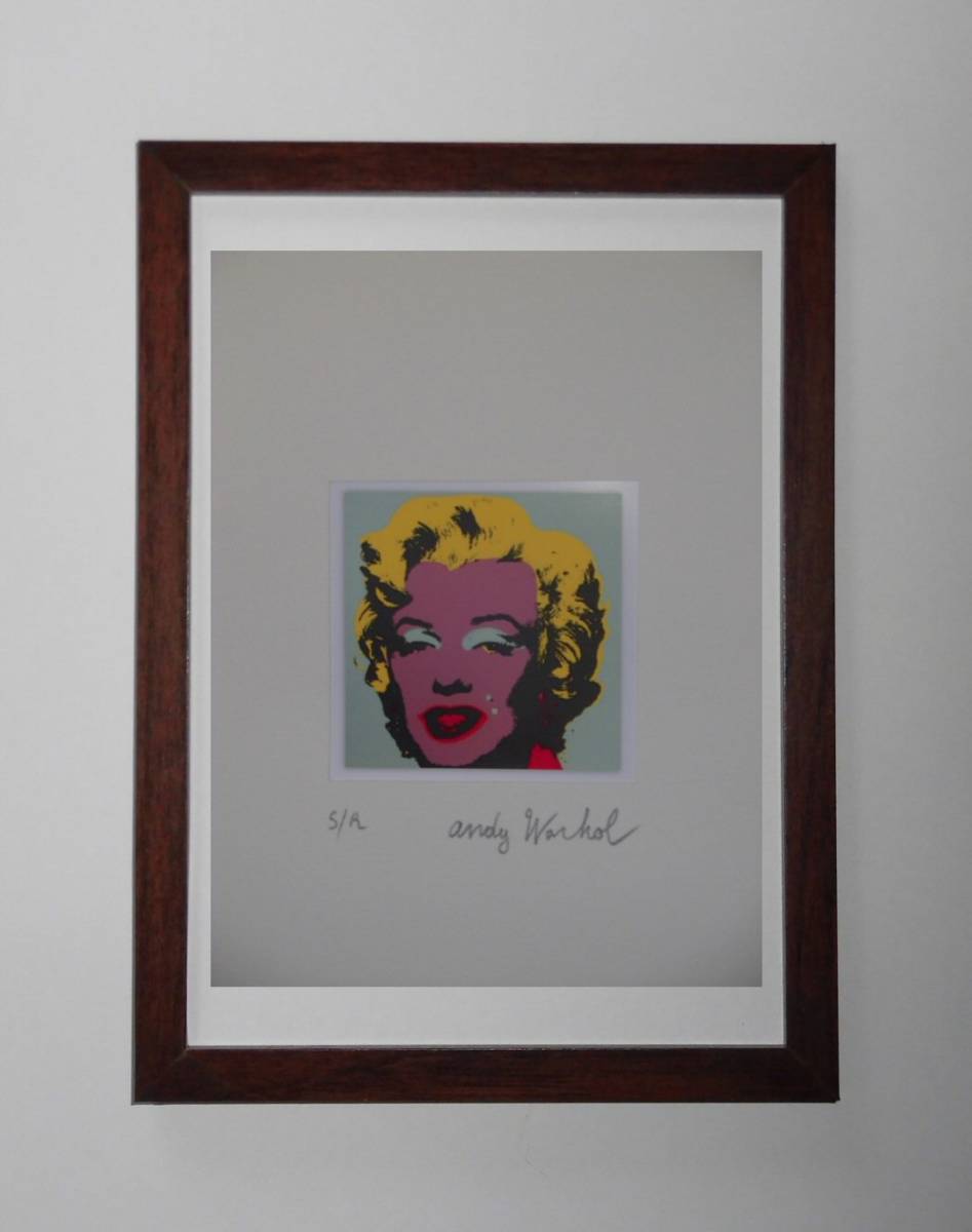 マリリンモンロー ★アンディ.ウォーホル ★販売証明書COA付き★ 大変貴重な作品 (S/R) 鉛筆サインあり