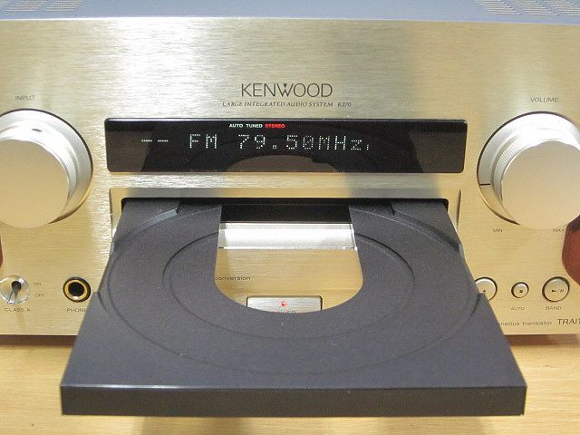 KENWOOD☆美品 メンテ済 動作良好☆高音質 CDチューナーアンプ☆K270