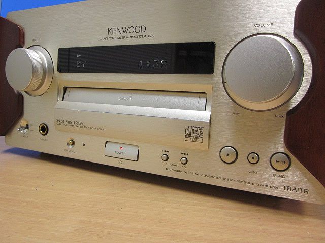 KENWOOD☆美品 メンテ済 動作良好☆高音質 CDチューナーアンプ☆K270
