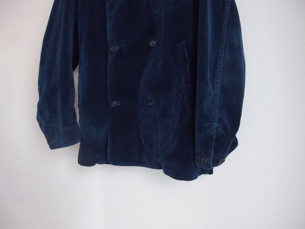 美品】PORTER CLASSIC CORDUROY DOUBLE JACKET NAVY M ポーター