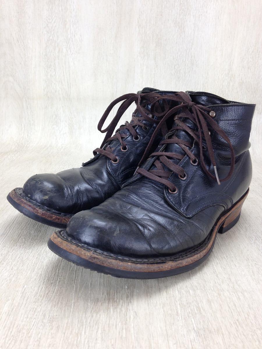 Danner ポストマンシューズ ブラックダナー US 8.5 26.5cm 即決USEDジョージコックス☆ラバーソール26cm豹ハラコ666パンク