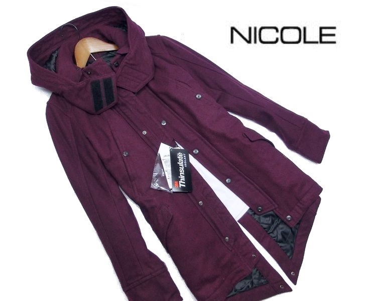 K455 ニコル Nicole Selection ウール高機能中わた入り モッズコート キルティング ウールコート ボルドー系 L Lサイズ 売買されたオークション情報 Yahooの商品情報をアーカイブ公開 オークファン Aucfan Com