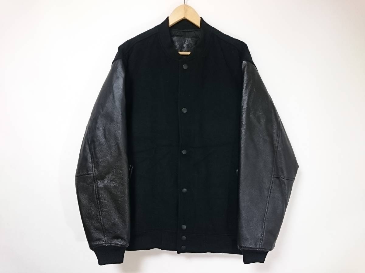 masterpiece マスターピース スタジャン ストライプ 袖レザー XL