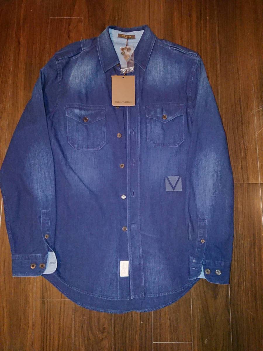 ★未使用★ルイヴィトンガストンデニムシャツ