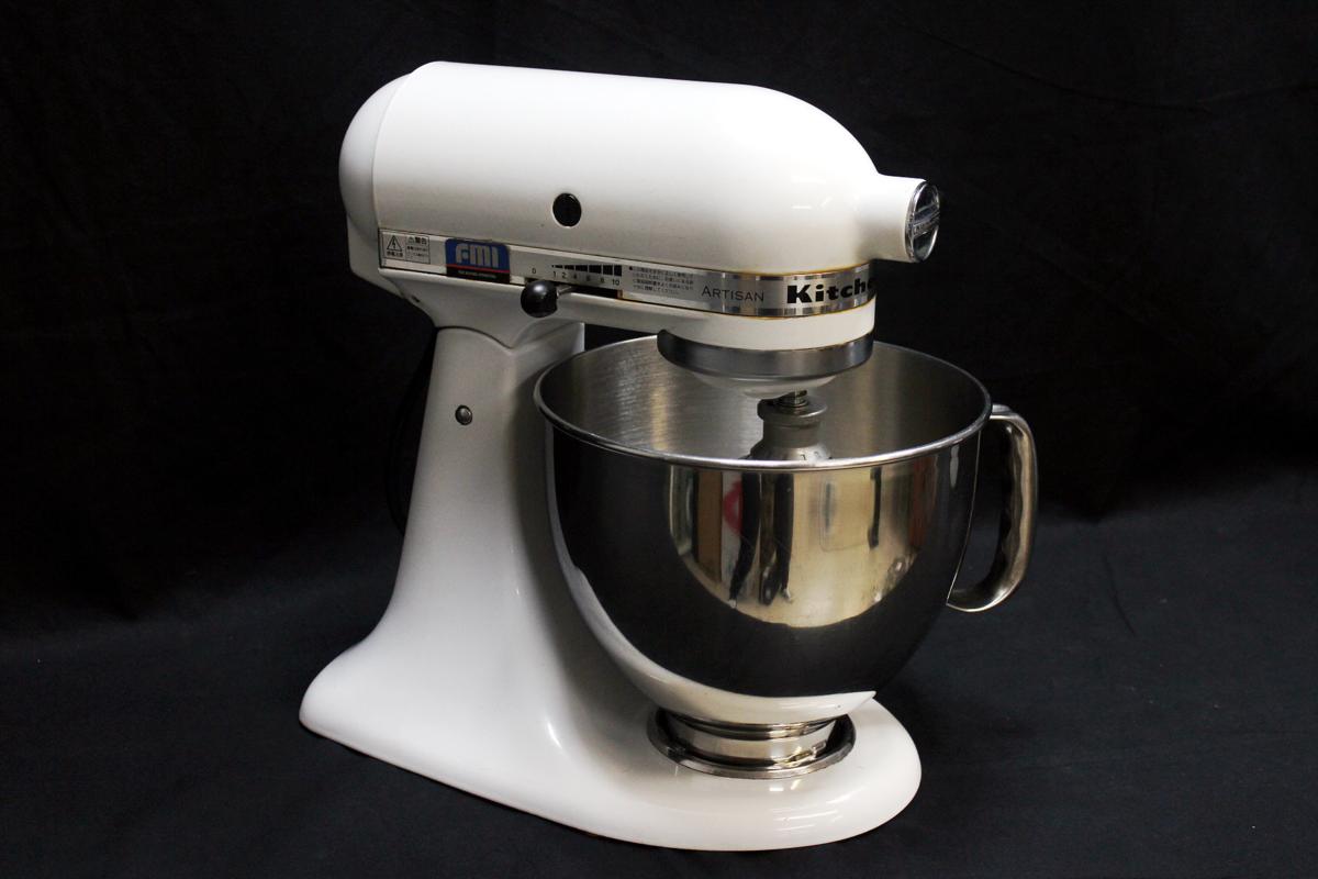 美品♪KitchenAid KSM150WH FMI正規品4.8L大容量ミキサー 美品