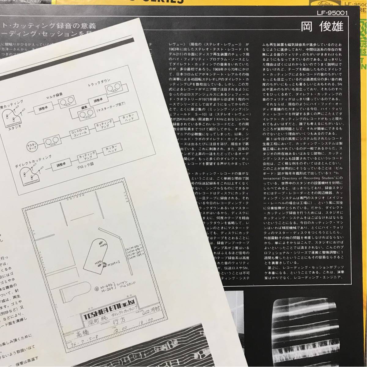 衝撃のピアノ・ソロ ⁄ 深町純 FUKAMACHI JUN LP 深町純⁄ 帯付き 高