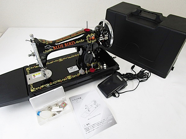 05/123-21 アックス ヤマザキ モデル-HA アンティーク調 電動ミシン 手工芸