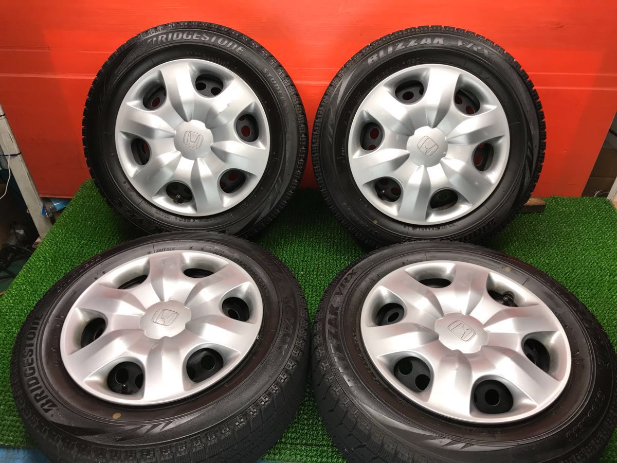 超バリ山！ブリジストン スタッドレス 175/65R14 ホイールおまけ 155 