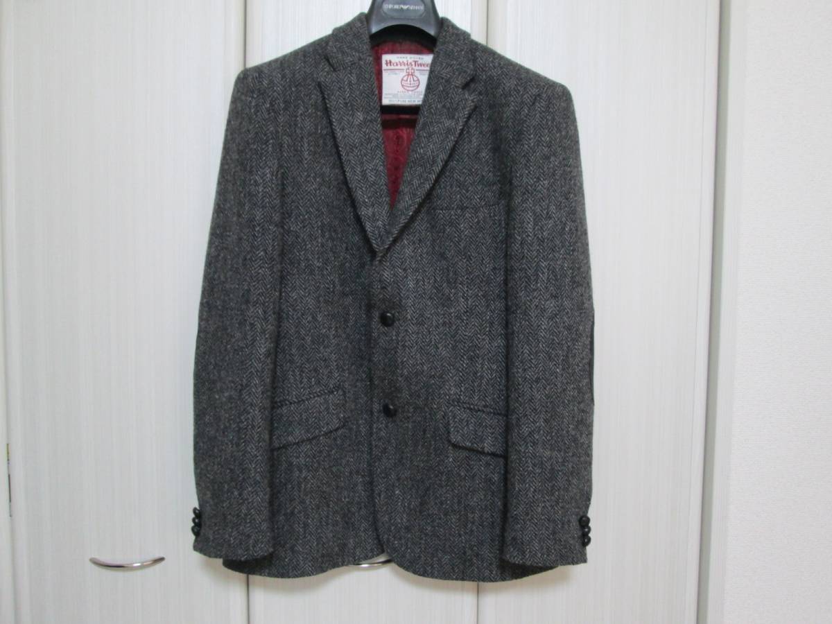 美品★Harris Tweed★ハリスツイード　ヘリンボーン　３８