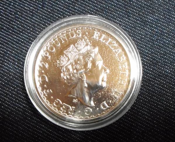 準最高鑑定・希少2016年イギリス・ブリタニア2ポンド銀貨1オンス