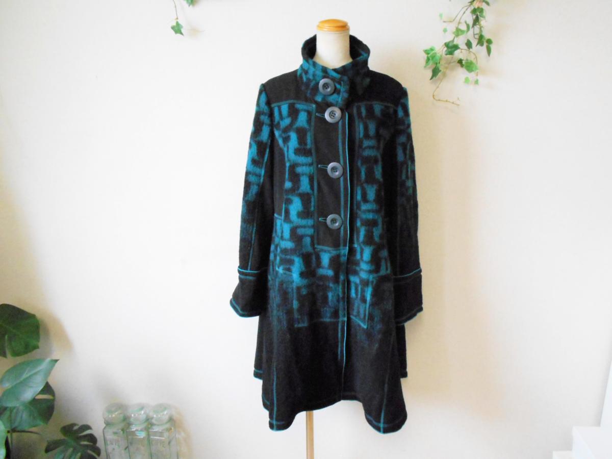 美品 エイコ コンドウ EIKO KONDO レディース用 ゆったり サイズ の お洒落 な コート 42