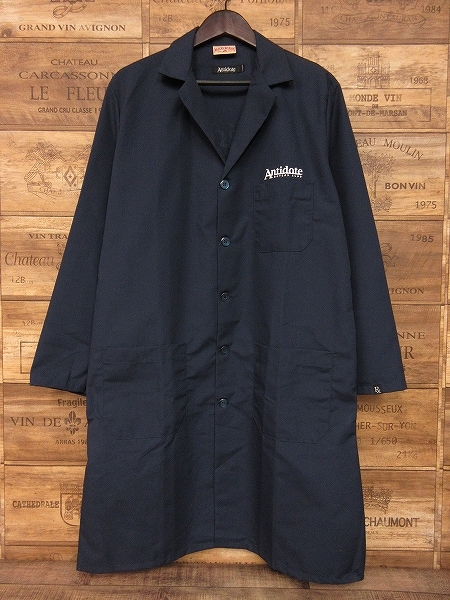 新品 新作 17AW COOTIE by ANTIDOTE BUYERS CLUB LAB COAT ショップ コート RED KAP ボディー XL 紺 ネイビー