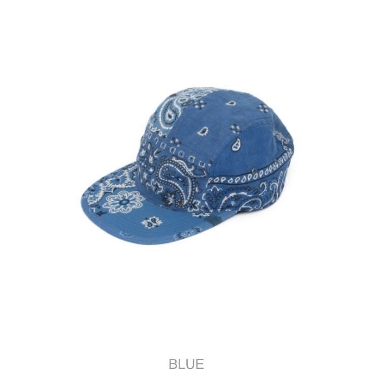新品 即決 visvim ICT bandana CAMP CAP BLUE 青 Indigo camping