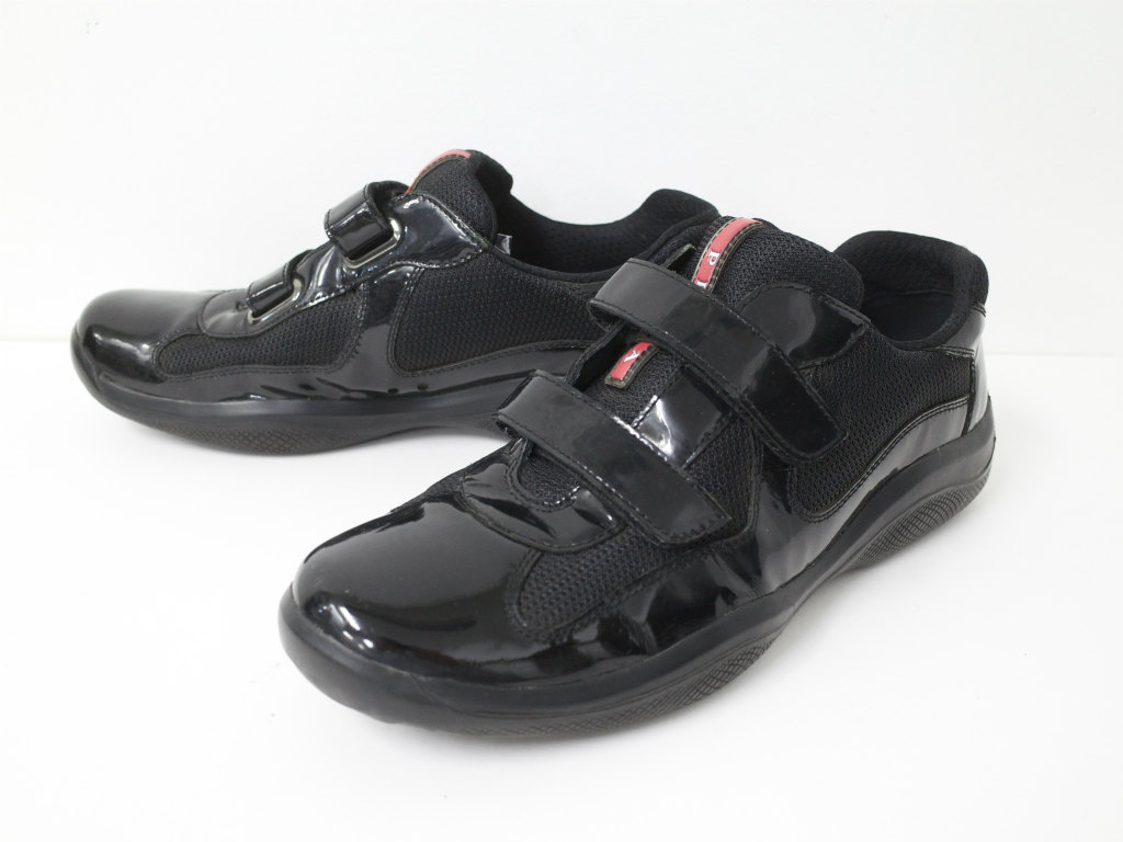 美品　格安　即決　PRADA プラダ エナメルレザー スニーカー