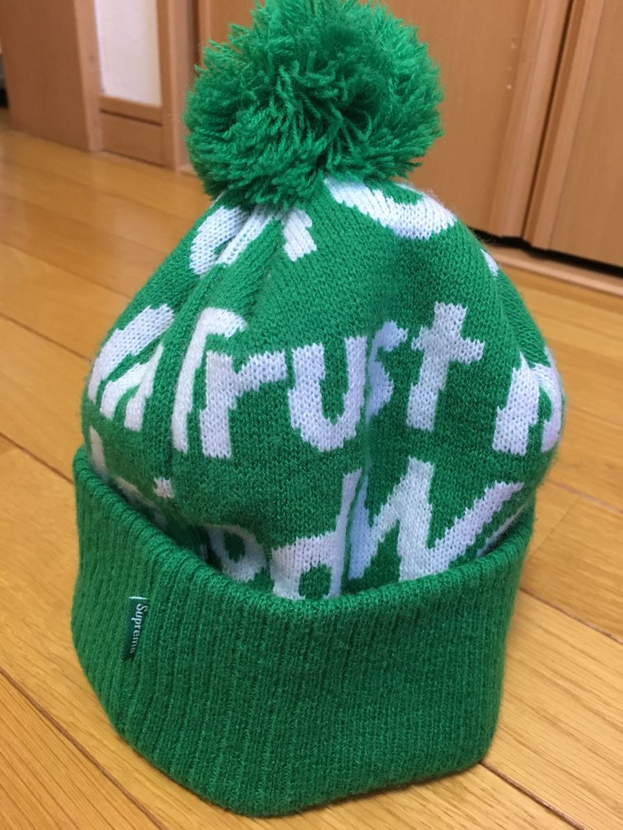 Supreme New Era ビーニーニット帽グリーン 2000円値下げ！Supreme正規