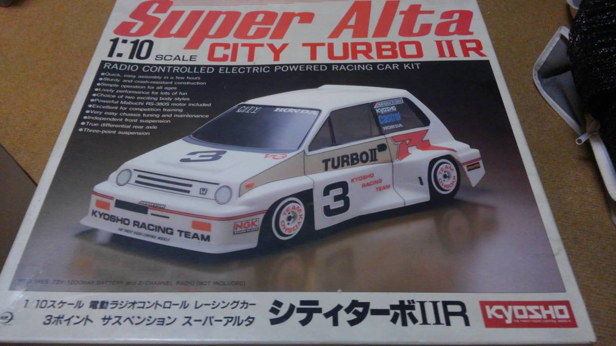 摩天楼 当時物 1/10 旧京商 スーパーアルタ シティターボⅡR レア車 当時物 京商 電動RCカー スーパーアルタ シティターボ ラジコン 希少