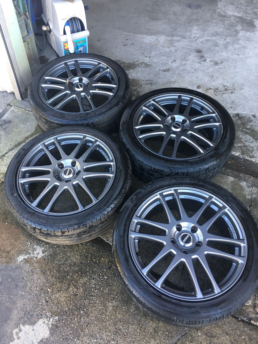 ディレッツァSTC 18×7j +50 PCD114.3 5H BSレグノ 215&frasl;45R18 4本