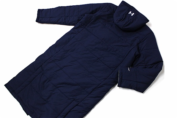 ★送料無料(税抜12000円以上) ★UNDER ARMOUR アンダーアーマー 新品 メンズ coldgear ロングコート 紺[MTR1327-MDN-XL]二 ★1円スタート