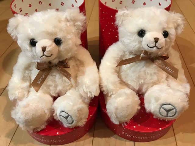 メルセデス　ベンツ　ノベルティ　クリスマス　ベア　2体セット　非売品　ぬいぐるみ　くま