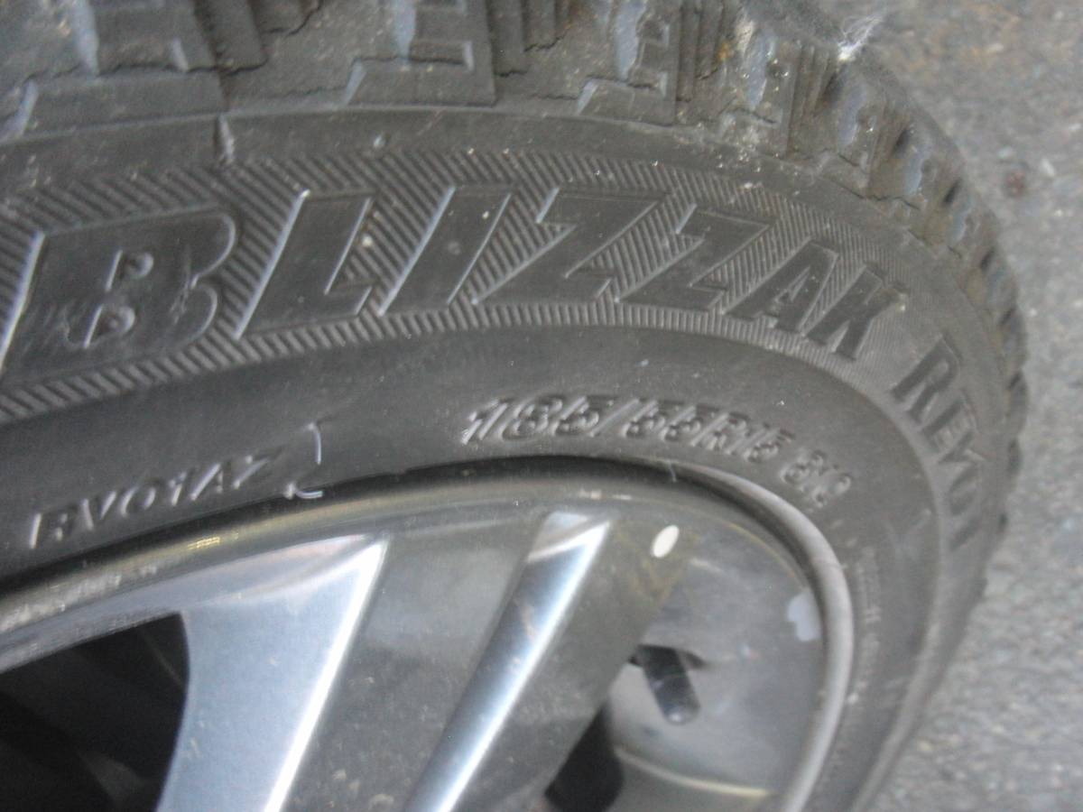 オーテック日産純正ホイール+185/55R15（ブリザックREVO1）売り切り_5