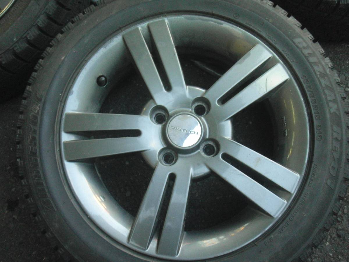 オーテック日産純正ホイール+185/55R15（ブリザックREVO1）売り切り_6