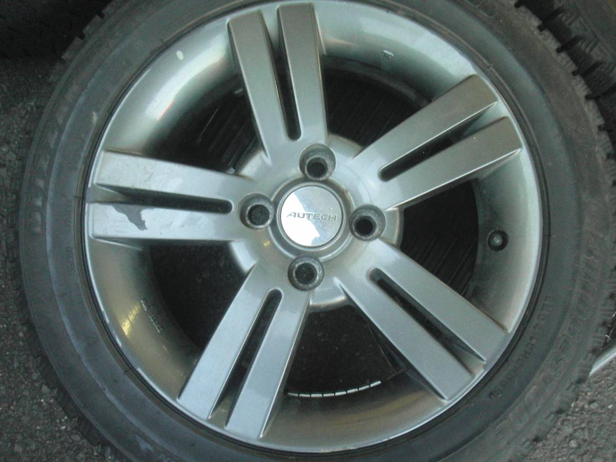 オーテック日産純正ホイール+185/55R15（ブリザックREVO1）売り切り_7