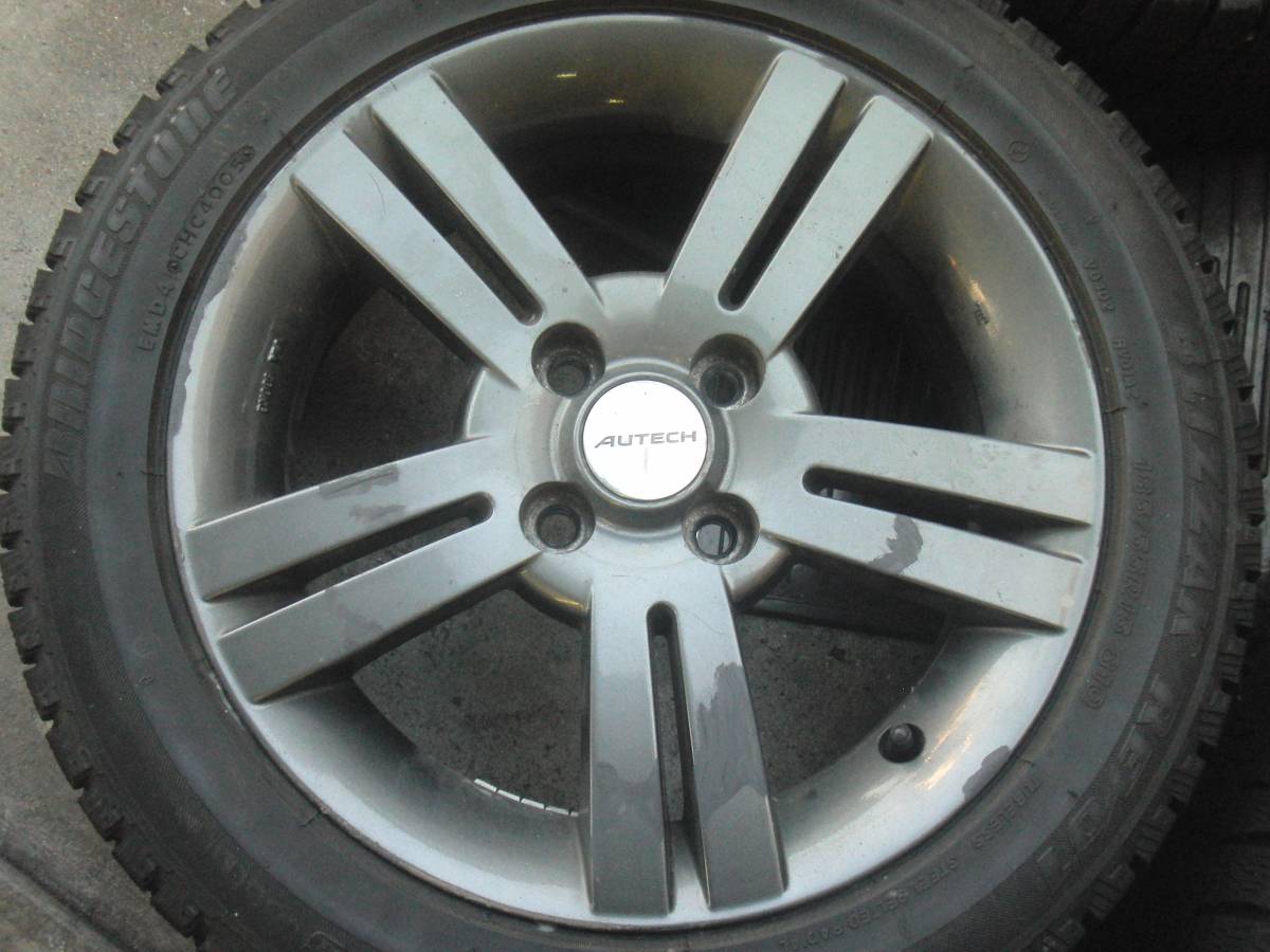 オーテック日産純正ホイール+185/55R15（ブリザックREVO1）売り切り_8