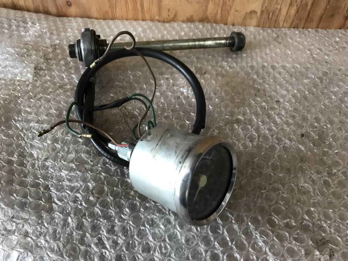 AB27型12V5Lモンキー純正スピードメーター本体&メーターケーブル&メーターギア&アクスルシャフト 中古/ゴリラ