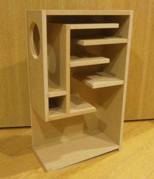 Stereo誌スキャンスピーク10cmバックロードホーン箱 【厚板9mm】