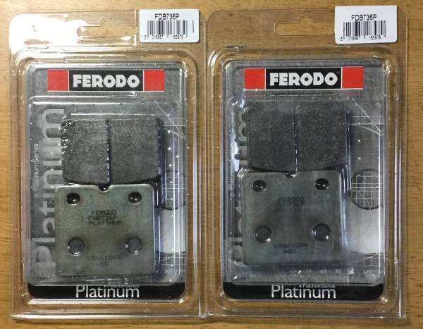 FERODO プラチナムブレーキパッド　2キャリパー分 R100RS K100RS等