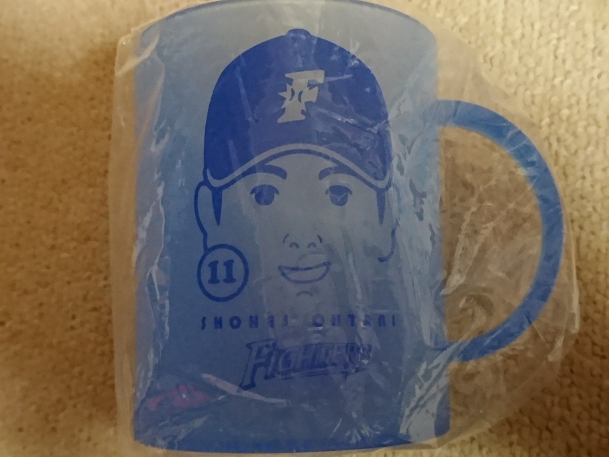 送料込み/北海道日本ハムファイターズ/大谷翔平投手．非売品カップやクジ商品のキャップ付き歯ブラシ＆マグネット等色々５点セット全て新品