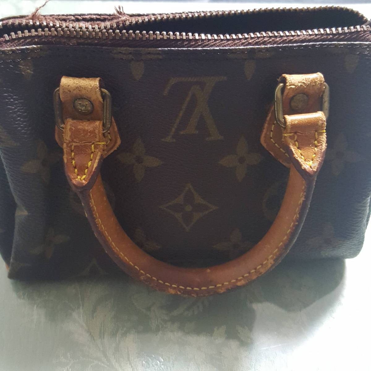 LOUIS VUITTON ジャンク ルイヴィトン ヴィトン ミニボストン 0 1 