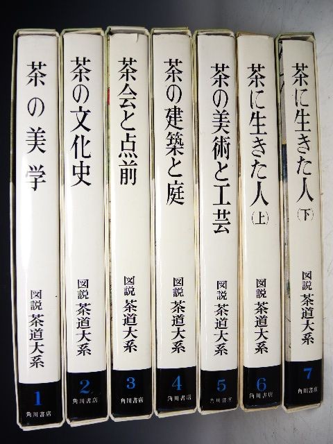 781/◯図説 茶道大系 全７巻揃 初版 茶の美学/茶道と点前等 茶道具 資料 角川書店