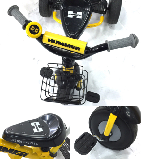 ハマー HUMMER ハマー TRICYCLE かじ取り 三輪車 子供用 イエロー 黄系