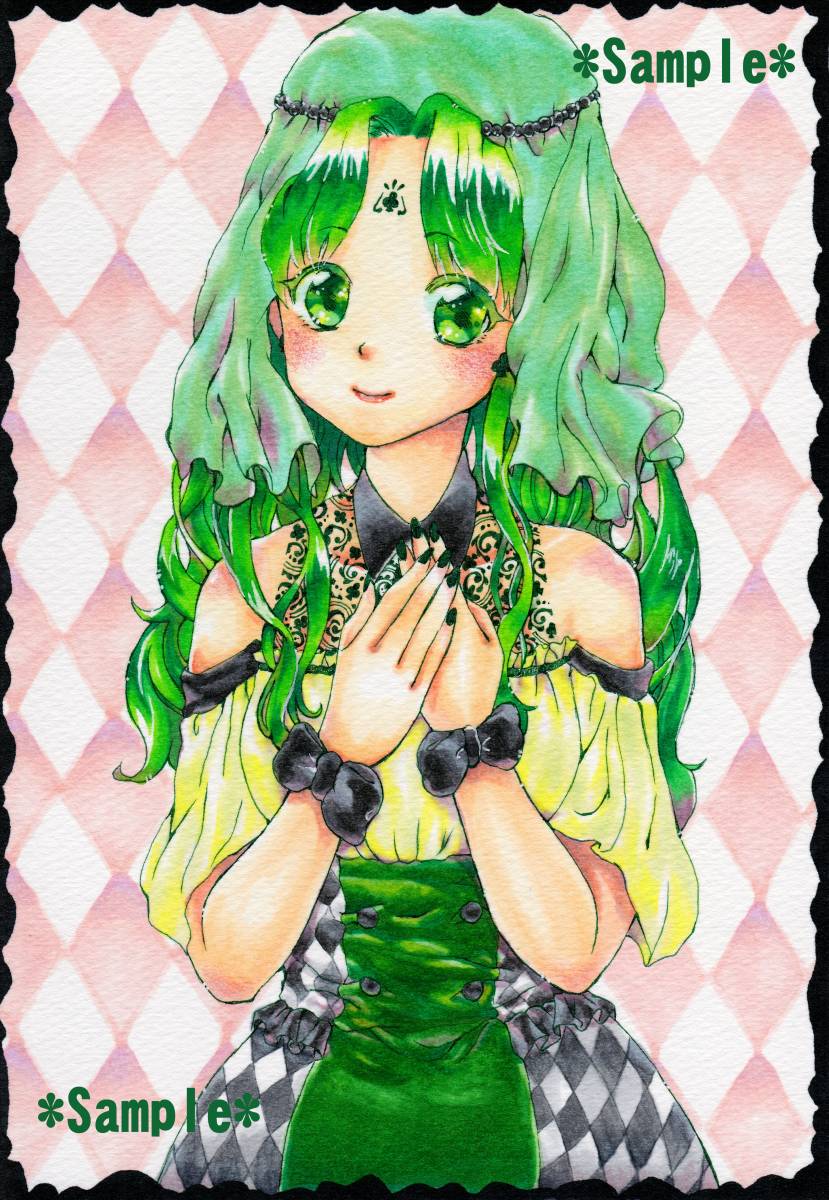 手描き オリジナルイラスト トランプ擬人化シリーズ クローバー 手描きイラスト 売買されたオークション情報 Yahooの商品情報をアーカイブ公開 オークファン Aucfan Com