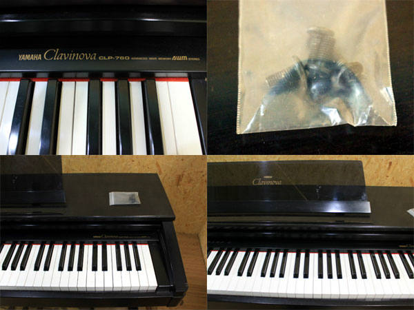 中古 電子ピアノ YAMAHA CLP-760 クラビノーバ 88鍵 AE方式 越谷発 直 
