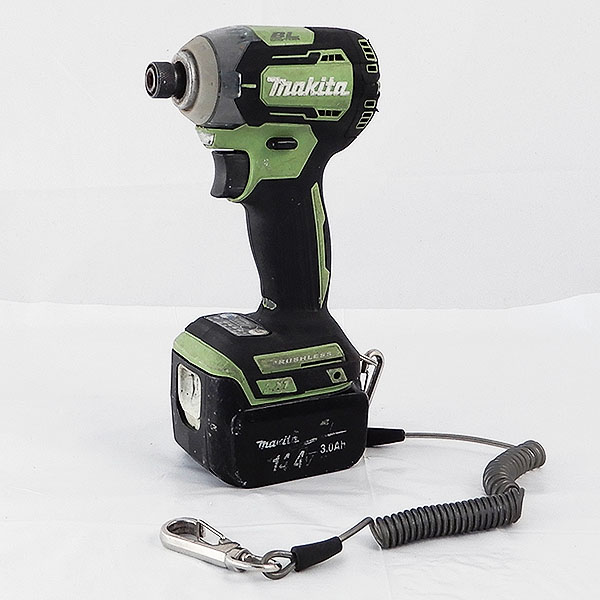 makita/マキタ◆14.4V 充電式インパクトドライバ TD160D ライム 本体/バッテリーBL1430 3.0Ah付き [X182]