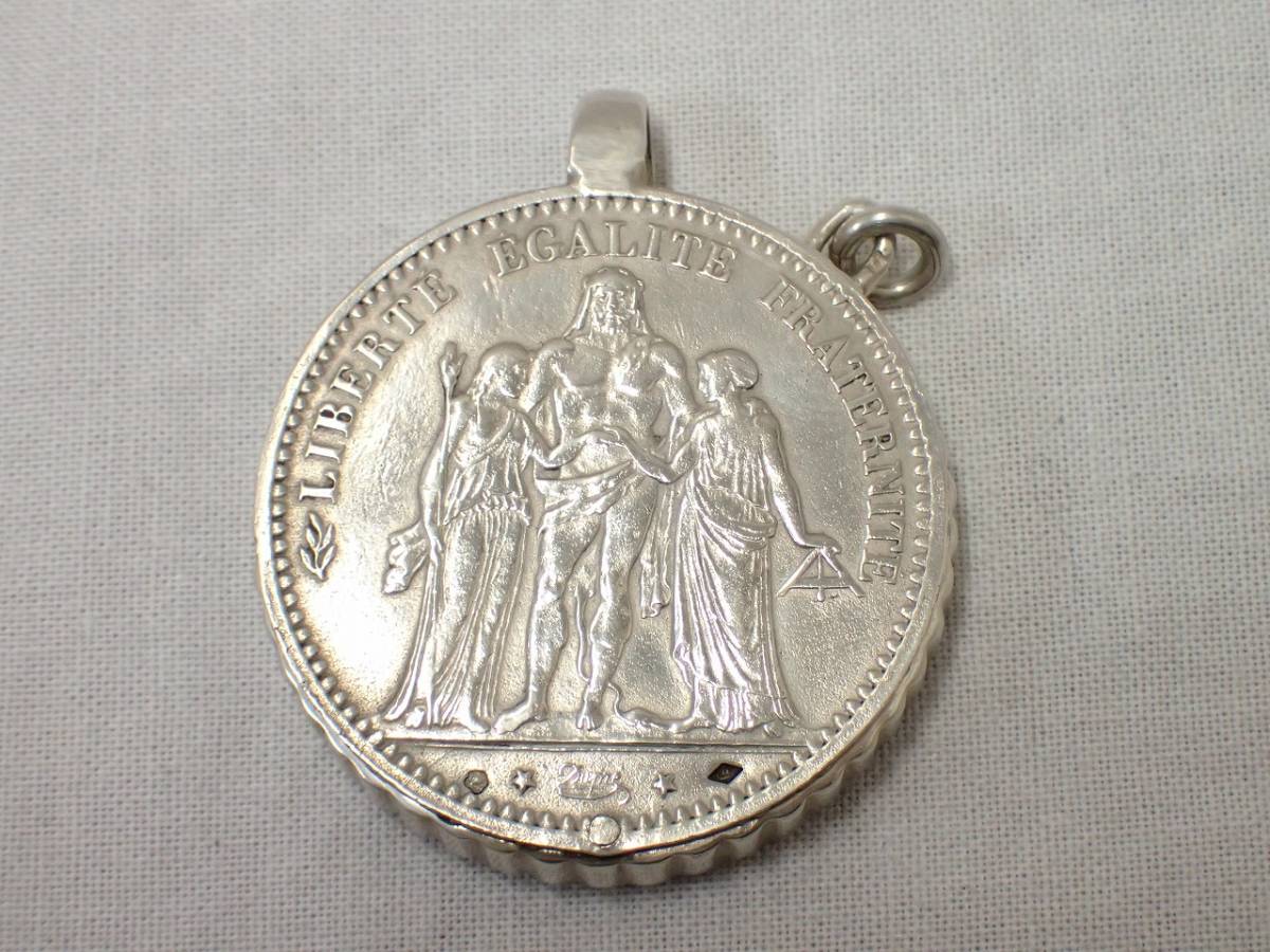 フランス銀貨 銀貨 1875年 ELOI eloiルーペ 5フラン第2共和政 
