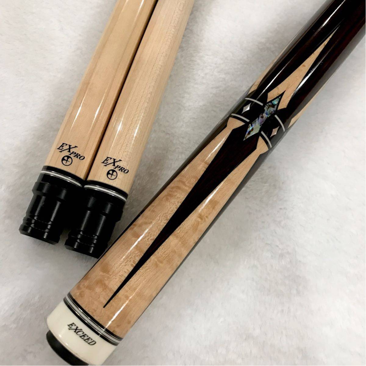HIRO☆EXCEED☆エクシード☆特注品☆EXC-Fa6LECMN EXCEED エクシード EXD-701 EXPRO2シャフト付 即決特典あり(ビリヤード