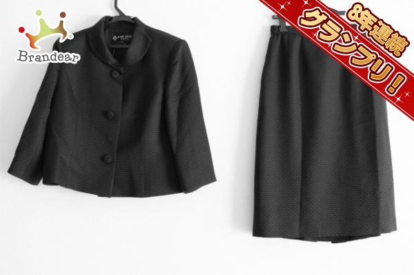 【超激得，人気】 ハーディエイミス HARDY AMIES レディーススーツ スカートスーツ サイズ15 L 黒 レディース 肩パッド(女性用)｜売買されたオークション情報、yahooの商品情報をアーカイブ公開 - オークファン 女性用